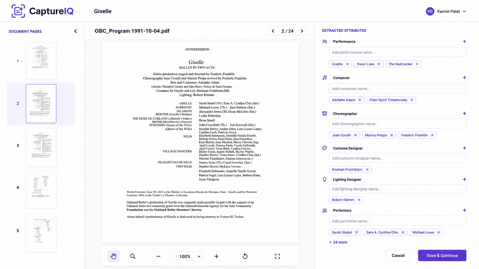 AI Document Analyzer & Extractor screenshot